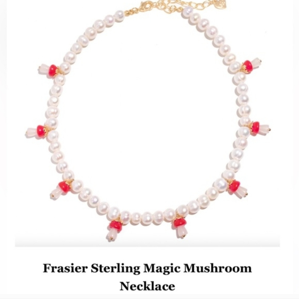 Magic Mushroom Pearl‎ Necklace Frasier Sterling